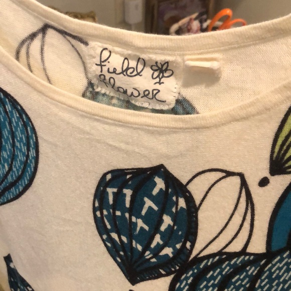 Anthropologie field and flower XS EUC knit top - Picture 4 of 7